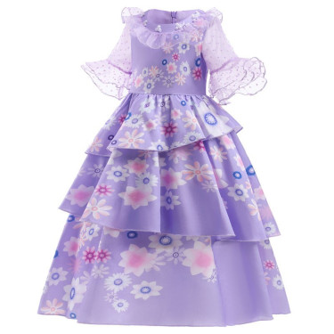 Παιδική στολή  σε Μωβ Princess Flower