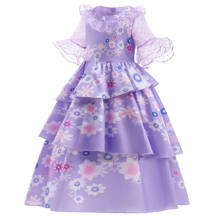 Παιδική στολή  σε Μωβ Princess Flower
