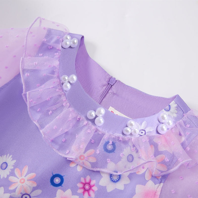 Παιδική στολή  σε Μωβ Princess Flower